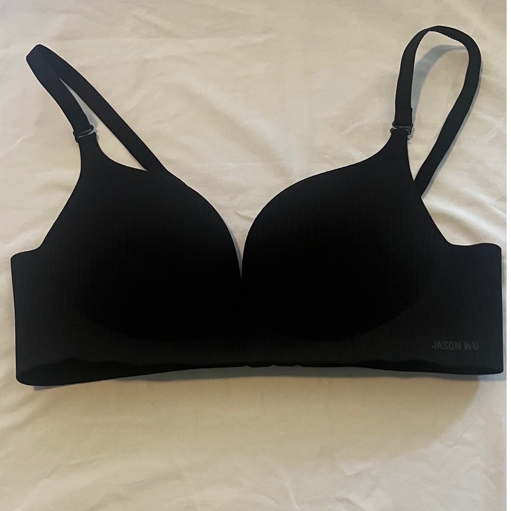 Jason Wu Black Seamless T-Shirt Bra 34B Underwire